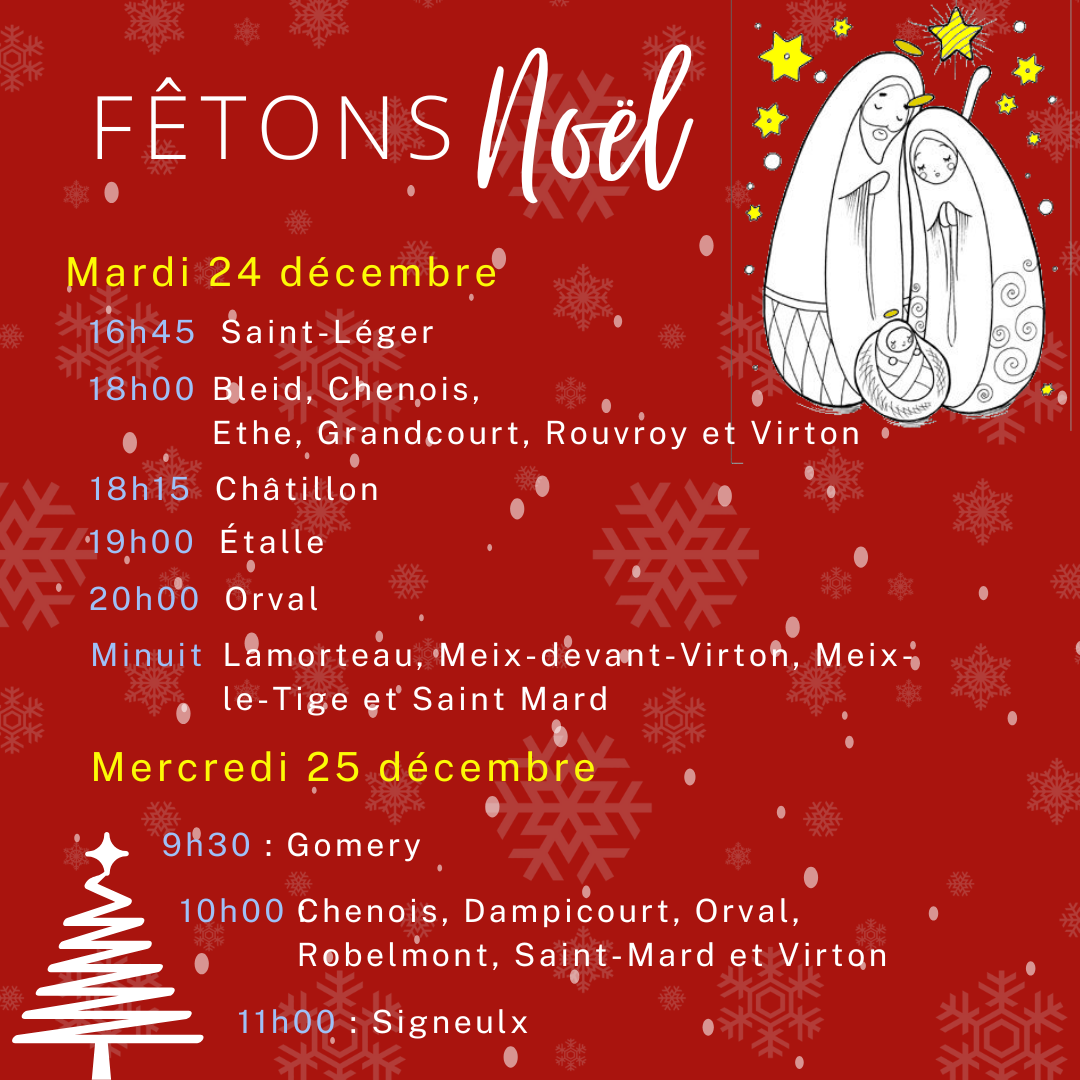 Célébrations Noël 2024